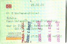 Fahrkarte